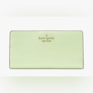 💚♠️💚KATE SPADE💚♠️💚Matcha Latte Madison Large Slim Bifold Wallet/NWT